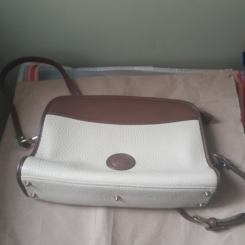 Dooney & Bourke Brown and Cream Leather Bag